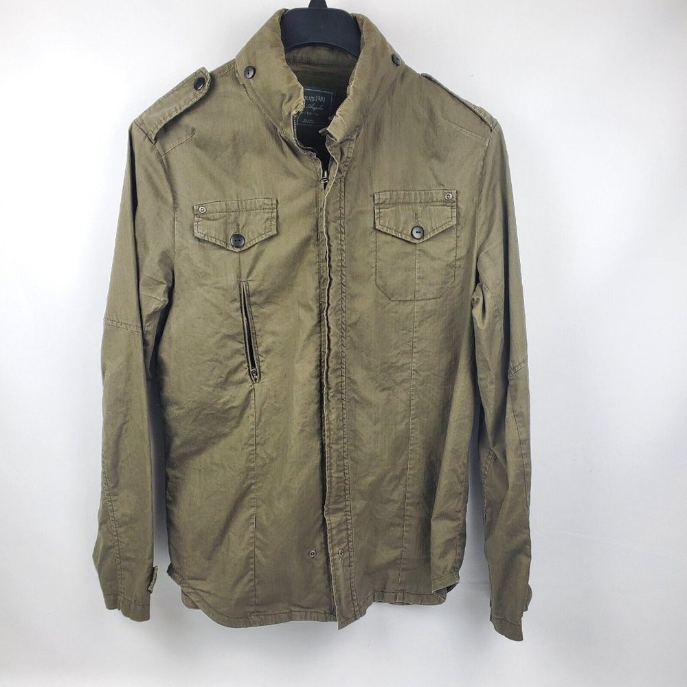 Heritage 1981 Los Angeles Full Zip Jacket Mens Size Large Green